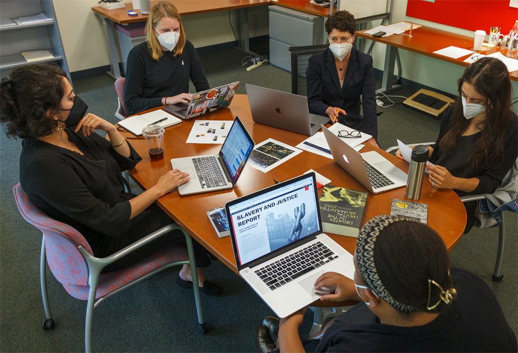 Brown University Digital Publications staff at work